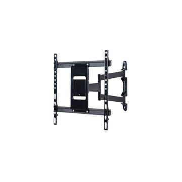 Support mural orientable Noir pour moniteur capacité 35 kg, VESA max 400x400 mm, rotation 180°, inclinaison +10°/-2° Couleur Noir BTV513/B
