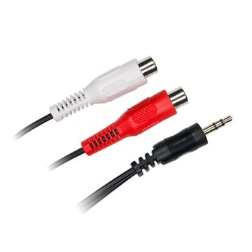 Câble Jack mâle/2 RCA femelle 20 cm