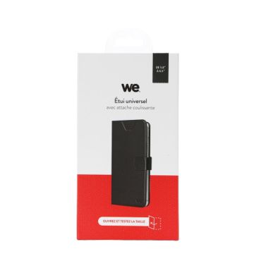 WE Etui de protection AUTOCOLLANT UNIVERSEL - XL - 5.9 6.5 Noir