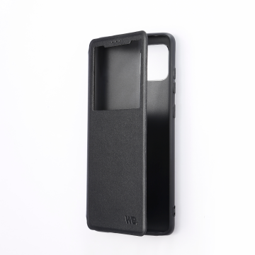 Folio avec fenêtre - Galaxy A40 Noir Accès caméra - Léger - Flexible