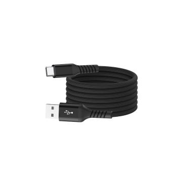 Câble USB/USB-C magnétique, USB2,0 - 20V/3A 60W, 1mètre Noir