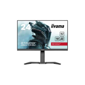 Ecran IIYAMA 23.8'' 0.2ms G-Master Red eagle Fast IPS 1920x1080 300cd/m² 180Hz HDMI DisplayPort 4xUSB HUB 3.2 HPs 15cm pied réglable hauteur + Pivot