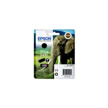 EPSON Cartouche Eléphant 24XL Encre Claria Photo HD Noir 10ml