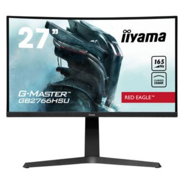 Moniteur IIYAMA 27 1ms G-MASTER Red Eagle dalle VA incurvé 165 Hz 1920x1080 250cd/m² 2xHDMI DP HPs 2xUSB HUB Black Tuner FreeSync 13cm pied réglable en haut