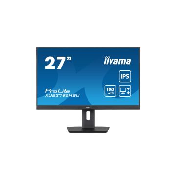 Ecran IIYAMA 27 dalle IPS 0.4ms ULTRA MINCE 1920x1080 100Hz HDMI DisplayPort Haut-parleurs USB-HUB (4x3.2) 15cm pied réglable haut Pivot TCO