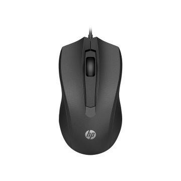HP-C HP 105 Souris filaire noire - Design ambidextre, 1600 DPI - STB