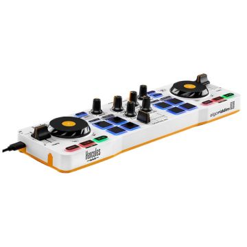 Hercules DJControl Control MIX Bluetooth Pour Smartphone et tablettes ( Andoid et iOS) 2 Platines + mixage au centre Alim USB Support smartphone inclus.4780921