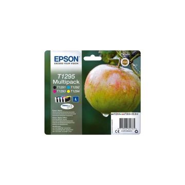 EPSON Multipack Pomme T1295 Encre DURABrite Ultra N, C, M, J 32,2ml