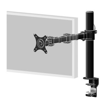 SUPPORT DE BUREAU IIYAMA A PINCES POUR 1 MONITEUR plats jusqu'à 30 Pivot 90° VESA DS1001C-B1