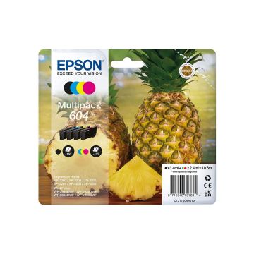 EPSON Multipack 4-colours Ananas 604 Ink . remplacer par C13T10G64020 alarme