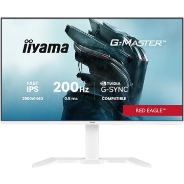 Ecran IIYAMA 27'' G-Master Red Eagle IPS Blanc 2560x1440 16:9 0.5ms 200Hz 350cd/m² 1200:1 HPs HDMI DP 4xUSB 15cm pied reglable hauteur Comp NVIDIA G-SYNC