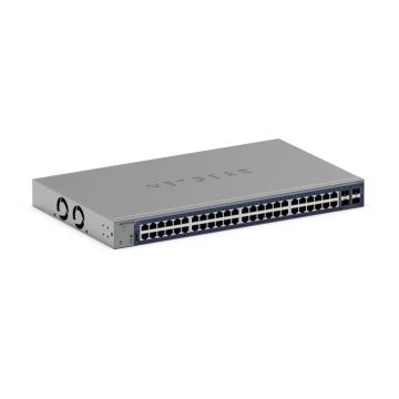 Netgear S3300-52X (GS752TX) Smart switch Gigabit Ethernet stackable 52 ports avec 2 ports cuivre 10 Gigabit et 2 ports SFP+ 10 Gigabit.