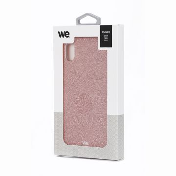 We coque de protection PAILLETTES APPLE IPHONE XR Rose