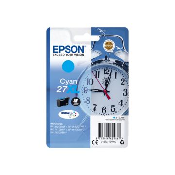 EPSON Cartouche Réveil 27XL Encre Durabrite Cyan XL 10,4ml