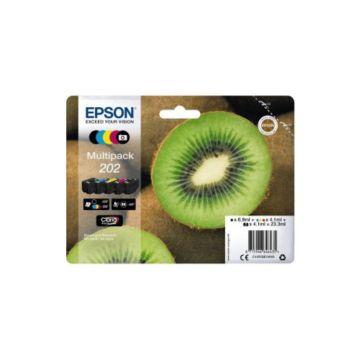 EPSON Multipack Kiwi 202 Encre Claria Premium N,C,M,J 1x6,9ml+3x4,1ml