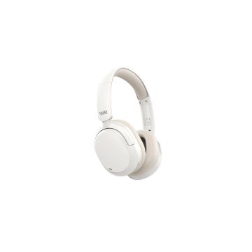 Casque WE Bluetooth - ENC&ANC 35dB - BT V5,3 - 4 Micros intégrés - arceau réglable coussinets rotatifs - batterie de 500mAh, autonomie en veille 60h, Blanc