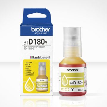 BROTHER Bouteille d'encre Jaune pour DCP-T580DW, DCP-T583DW, DCP-T780DW, 5000p
