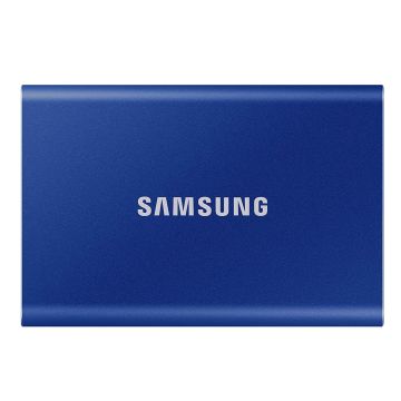 SSD EXT SAMSUNG T7 2TO bleu indigo USB 3.2 Gen 2 Lecture 1050 Mo/s Ecriture 1000 Mo/s MU-PC2T0H/WW