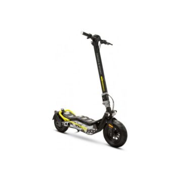 Trottinette Scrambler Cross E Sport avec clignotants Cadre Acier 500W 33,7Nm Pneu 110/50-6.5 FAT Frein a disque 27kg Batt 48V/10.4Ah 499W BT IPX5
