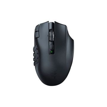 RAZER Naga V2 HyperSpeed Noir - Souris de Jeu MMO sans Fil Ergonomique, 19 Boutons programmables, HyperSpeed & Bluetooth, 250 H, 30K DPI