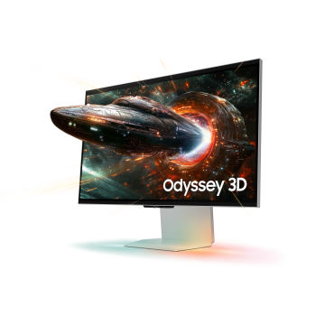 Ecran 27'' Samsung Gaming ODYSSEY 3D G9 Noir IPS 165Hz 16:9 1ms 3840x2160 350cd/m² 2xHDMI DP 3xUSB Casque HPs 2x5W Pied réglable hauteur orientable pivotable