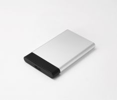 Boitier externe 2.5' WE pour DD ou SSD SATA, sortie USB 3.0 bi-color argent+noir
