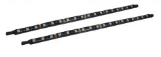 LED RGB 30cm de 16 led, Fixation aimante/autocollante, 2 pcs/pack