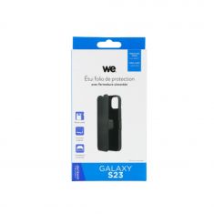 WE Etui folio AIMANTE SAMSUNG GALAXY S23 Noir:  fermeture magnétique - anti-chocs - Accès caméra – porte-cartes - Fonction support