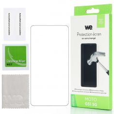 WE Verre trempé MOTOROLA G51 : Protection écran - anti-rayures - anti-bulles d'air - ultra-résistant - dureté 9H Glass