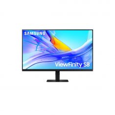 ECRAN 32" SAMSUNG ViewFinity S80UD Noir 3840x2160 VA 5ms 60hz 350cd/m2 1xHDMI 1xDisplayPort USB-C (90W) LAN 3xUSB Hub Pied modulable haut incli orient pivot 
