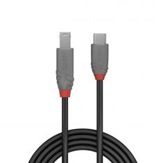 Câble USB 3.2 Type C vers B, 5Gbit/s, Anthra Line, 1m