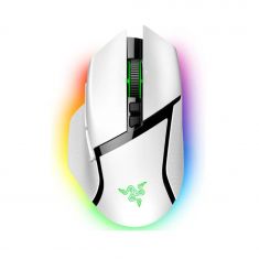 RAZER Basilisk V3 Pro Blanc - Souris Gaming sans Fil  , forme ergonomique, Eclairage Chroma 13 Zones, 10+1 Boutons Programmables, 30 000 DPI