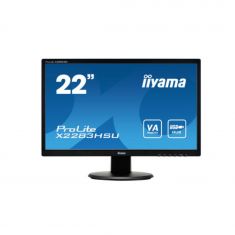 Ecran IIYAMA 21.5" Noir VA 16:9 1ms ULTRA MINCE 1920x1080 250 cd/m² 1xHDMI 1xDisplayport 2xUSB haut parleurs 2x2W Réduction lumière bleue X2283HSU-B1