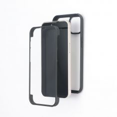 Coque de protection Transparent : 4 coins renforcés - anti-chocs - ultra-résistant - semi-rigide - compatible pour iPhone 13