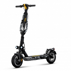 Trottinette elec JEEP URBAN CAMOU Cadre Magn mot 500W Pneu 10'' Frein av/ar a disque 19kg Batt 48V/9,6Ah 461W Clignotants IPX4