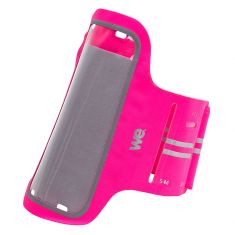 ***Brassard sport rose en Lycra Universel jusqu'à 5 pouces Résitant à l'eau, rangement clé