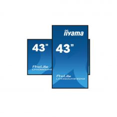 IIYAMA LFD 43" dalle VA 24/7 4K 3840x2160 16:9 3xHDMI 2xUSB 2.0 HPs 2x10W Paysage/port 6.5ms 500cd/m² MediaPlayer VESA 400x300 / LH4360UHS-B2AG