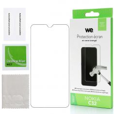 WE Verre trempé NOKIA C32: Protection écran - anti-rayures - anti-bulles d'air - ultra-résistant - dureté 9H Glass