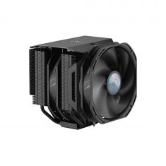 Ventilateur CoolerMaster MA624 Stealth- Dissipateur aluminium format double tour et  2 ventilateurs 140 mm en Push-Pull 6 Heatpipes  MAM-D6PS-314PK-R1  