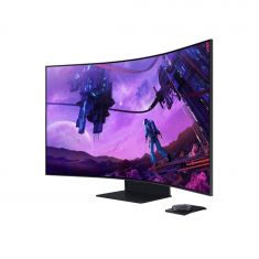ECRAN 55'' SAMSUNG LS55BG970NUXEN Gaming Odyssey Ark UHD VA Incurvé 1ms 600 cd/m² 4xHDMI 4xHP 2xUSB LAN 165Hz Pied Reglable Haut Inclinaison Pivot