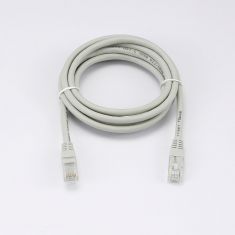 Câble RJ45 Male/Male droit CAT6 U/UTP - Longueur 2M - Gris - en sachet