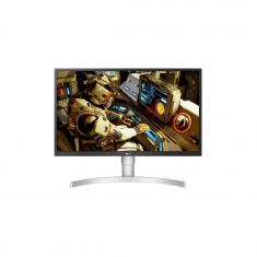 ECRAN LG 27" LED IPS 16:9 UHD 4K 3840x2160 5ms 300cd/m² 2xHDMI DisplayPort sRGB à plus de 98% Aluminium/Blanc Ajustable hauteur et Pivot  27UL550P-W