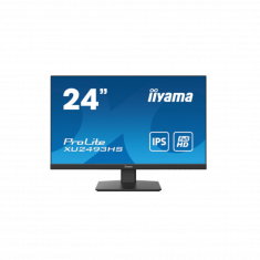 Ecran IIYAMA 24'' Noir dalle IPS LED 16:9 1920x1080 4ms 250 cd/m² HDMI Displayport HPs et écouteurs 3 côtés sans bordure Lumière bleue XU2493HS-B5