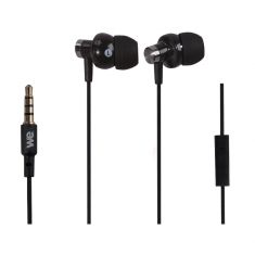 Ecouteurs avec micro noir 1.2m - jack 3.5mm diamètre driver 10mm impédance 32Ohms sensibilité 108d