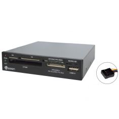 Lecteur carte memoir intern 3.5"HEDEN tt en1+1port USB,compatibl SDHC";0-LECMEM35A3"