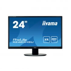 Ecran IIYAMA 23.8" Noir VA 16:9 4ms ULTRA MINCE 1920x1080 250 cd/m² 1xHDMI 1xDisplayport 2xUSB haut parleurs 2x2W Réduction lumière bleue X2483HSU-B5