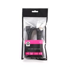 Rallonge HDMI mâle/femelle 2m noir, plaqué or, 4K, AWG 30 vendu en SACHET