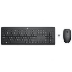 HP230 Noir Clavier et souris sans fil 2.4GHz Ensemble elegant, confortable et silencieux. Grande autonomie. Clavier gomme. Pave numerique $