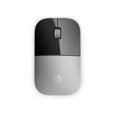 Souris HP Z3700 sans fil Argent,fonctionne sur une large gamme de surfaces, durée de vie jusqu'à 16 mois avec une seule pile AA plate et elegante X7Q44AA 