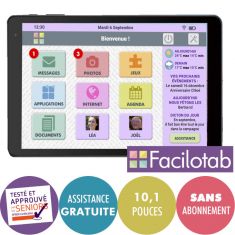 CDIP Syteme FACILOTAB Logiciel pour Tablettes Android version illimité Config mini: Android 5 Ecran 9.7'' 16Go stockage-Vendu sans tablette-